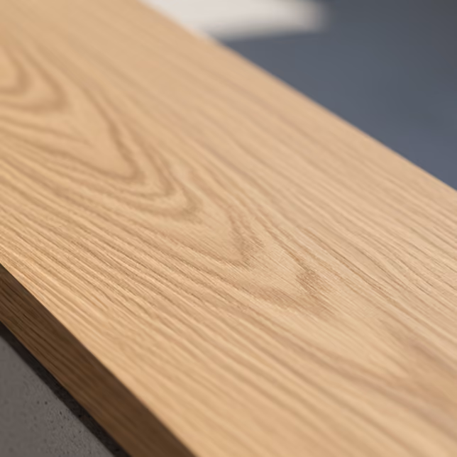 Smooth profile decking board close-up
