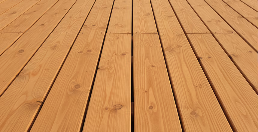 Slow-grown Siberian larch decking