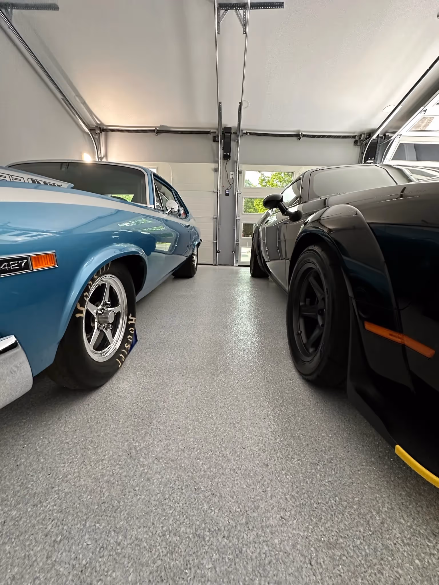2-car garage in Florida with epoxy flooring