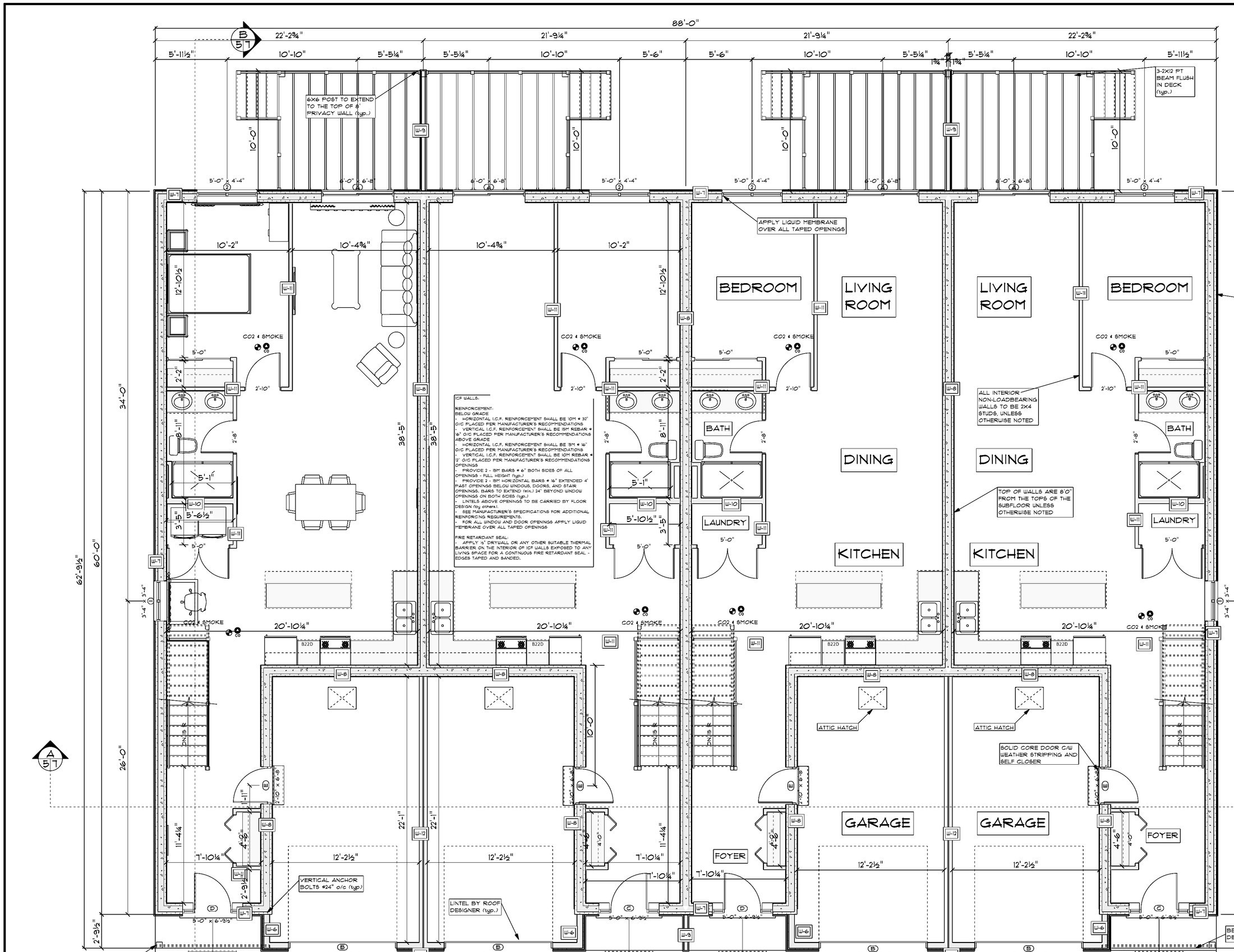 Fourplex plan