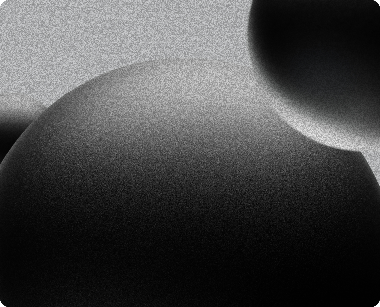 Grainy spheres abstract