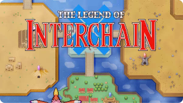 Retro pixel-art video game title screen artwork