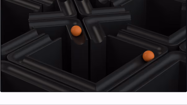 Axelar abstract orange-ball 3D render