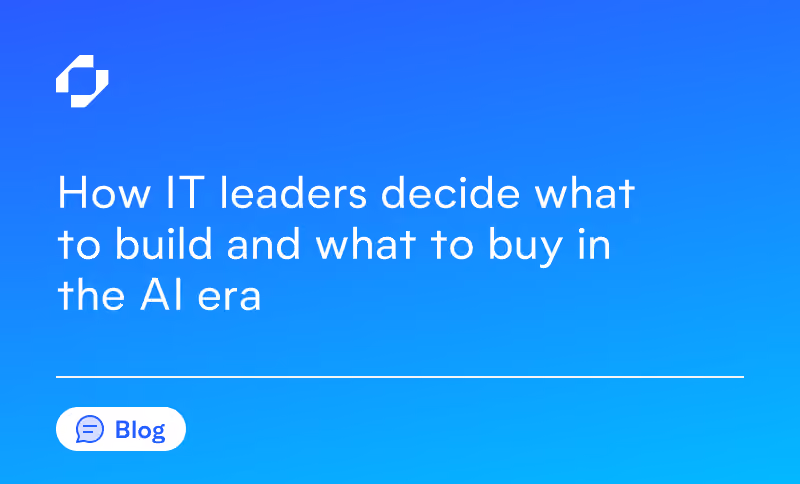 How IT leaders decide what to build and what to buy in the AI era