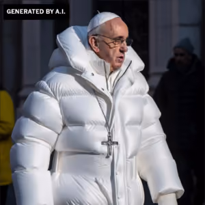 The line between “plausibly true” and “actual reality” is blurring, as shown by this strikingly real AI-fabricated image of Pope Francis.