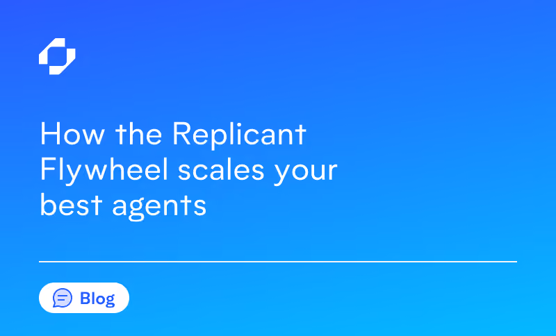 The Replicant approach: replicate, scale, and refine