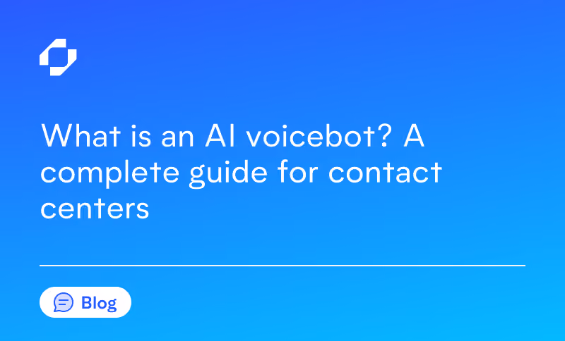 What is an AI voicebot? A complete guide for contact centers