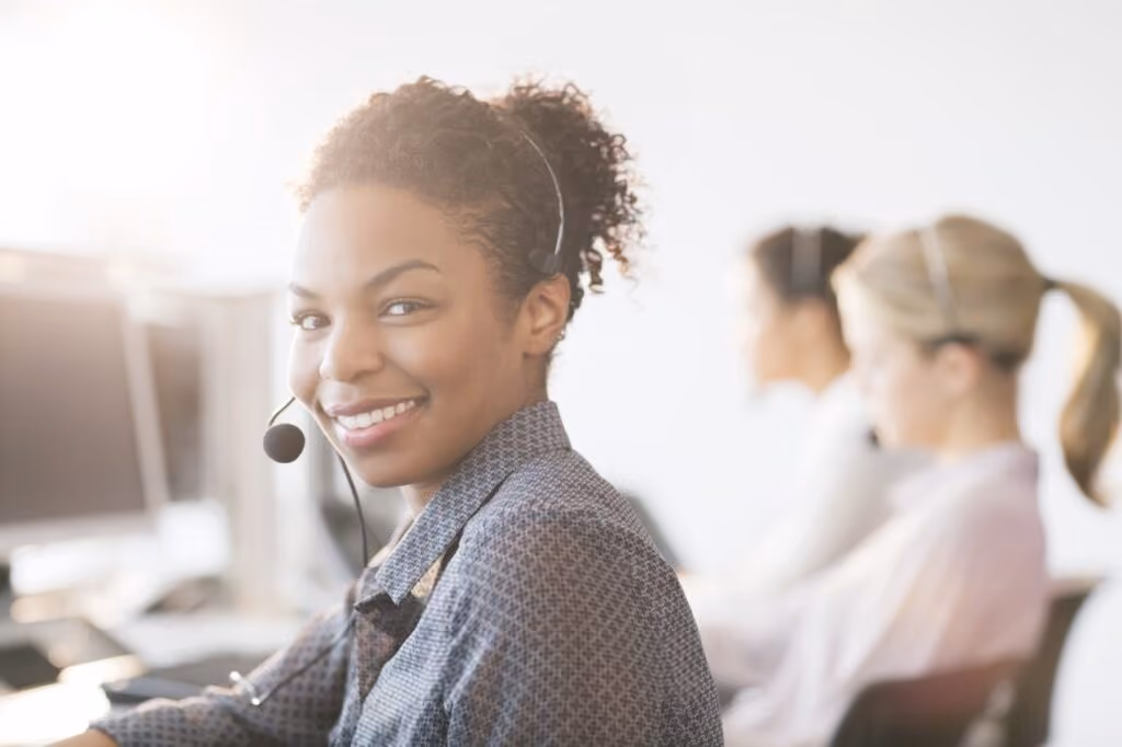 answering customer service calls