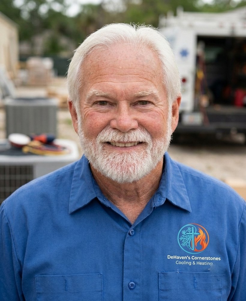 Joe DeHaven, owner of DeHaven's Cornerstone Cooling & Heating