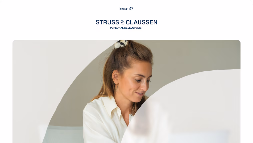 Porträt einer Frau auf dem Titel des Magazins „Issue 47“ von Struss & Claussen.