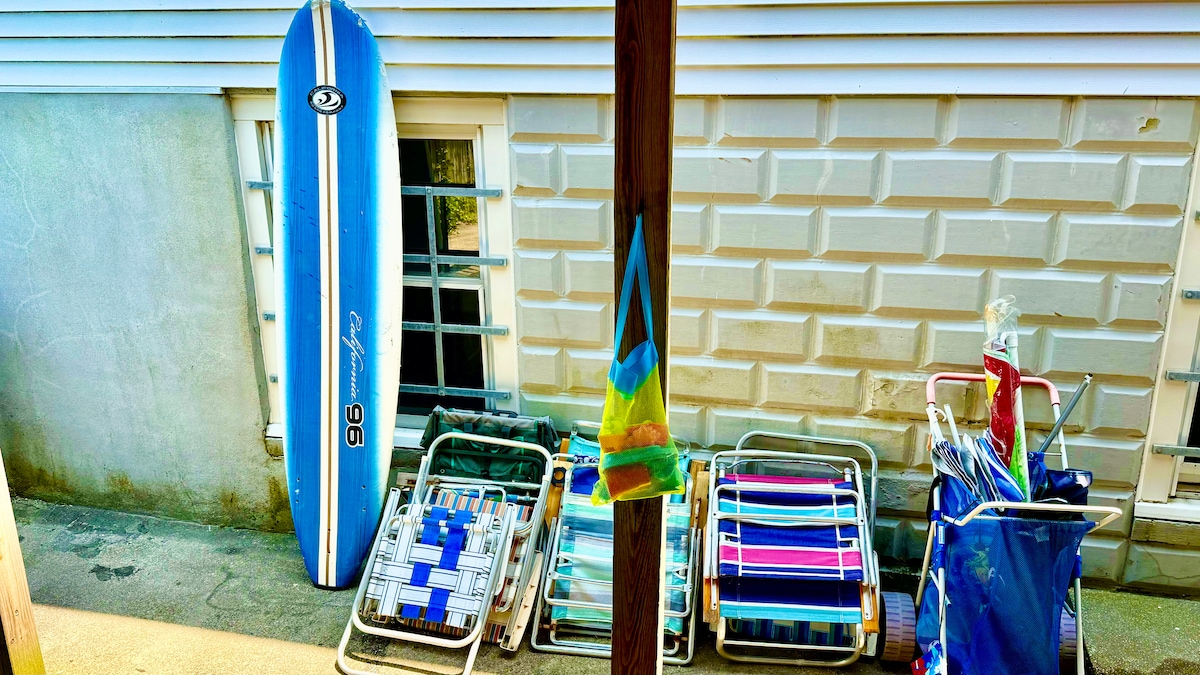 Beach accessories are available on a first-come basis