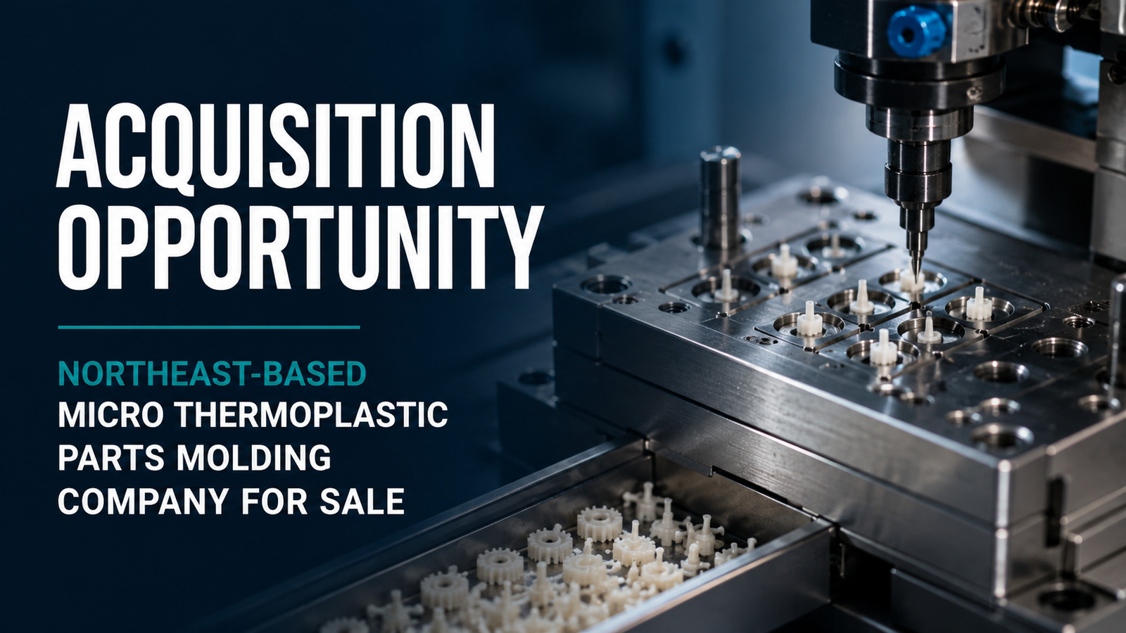 Micro thermoplastic components and precision mold tooling inside a Northeast manufacturing facility