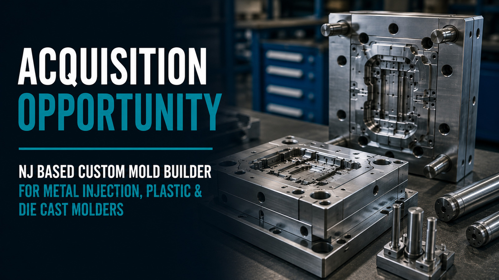 Precision mold tooling for metal injection, plastic injection and die-cast manufacturing