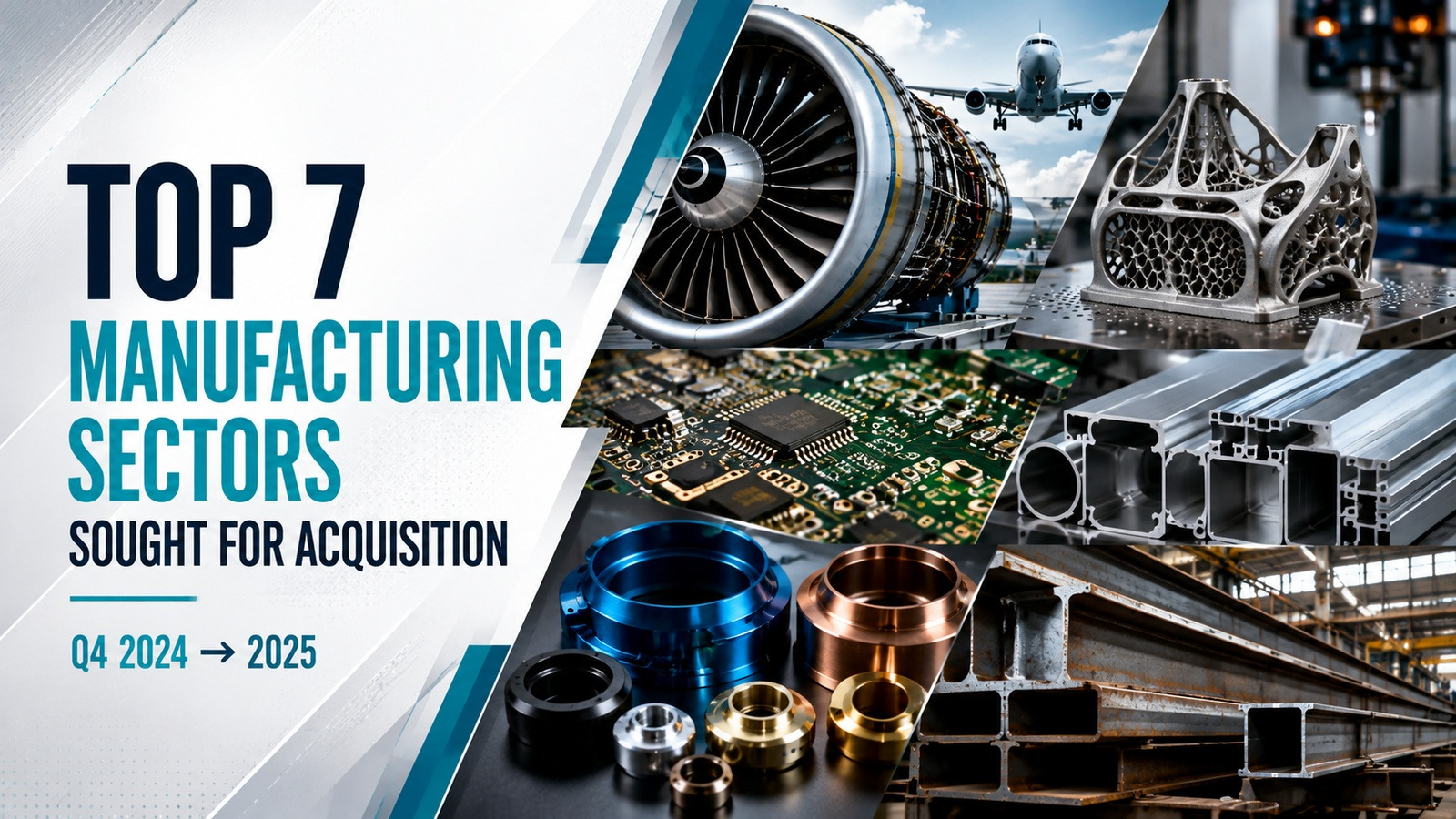 Aerospace, electronics and precision components representing manufacturing sectors sought for acquisition