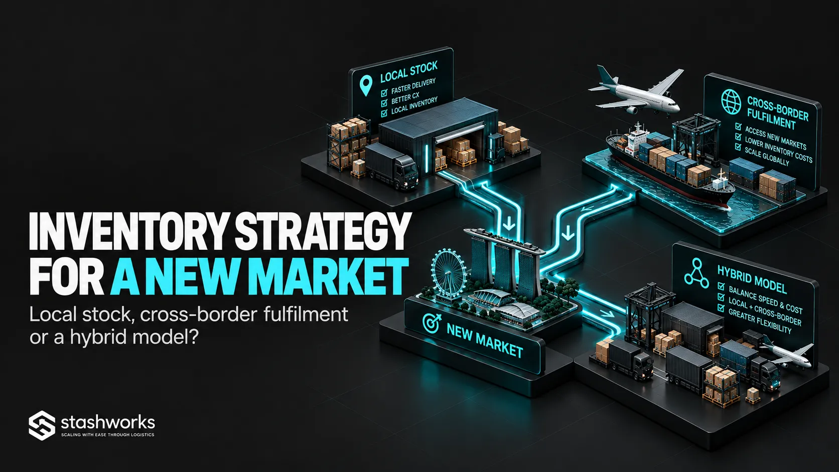 Inventory Strategy for a New Market: Local Stock, Cross-Border Fulfilment or a Hybrid Model?