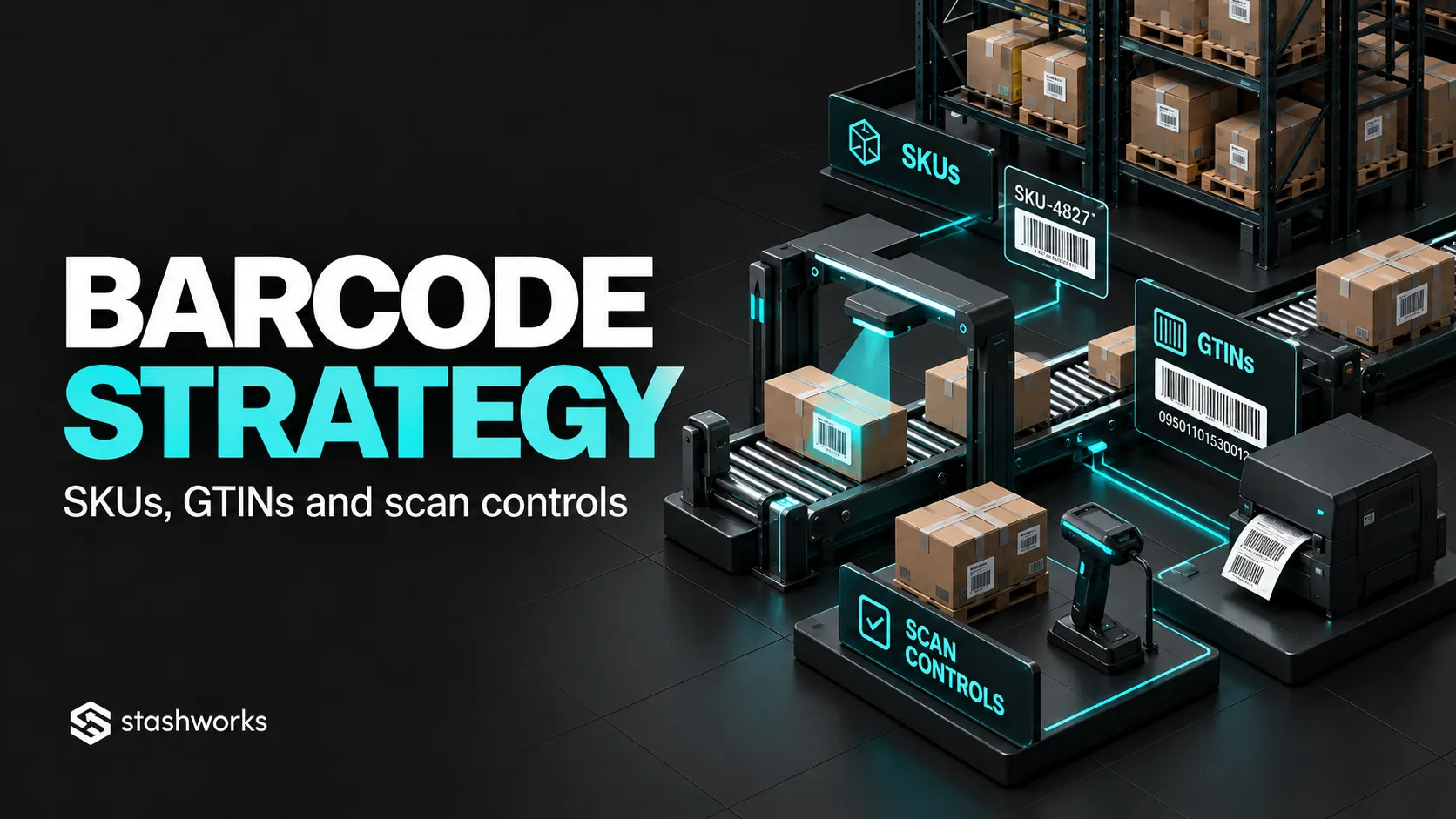 Barcode Strategy for Ecommerce Warehousing: SKUs, GTINs and Scan Controls
