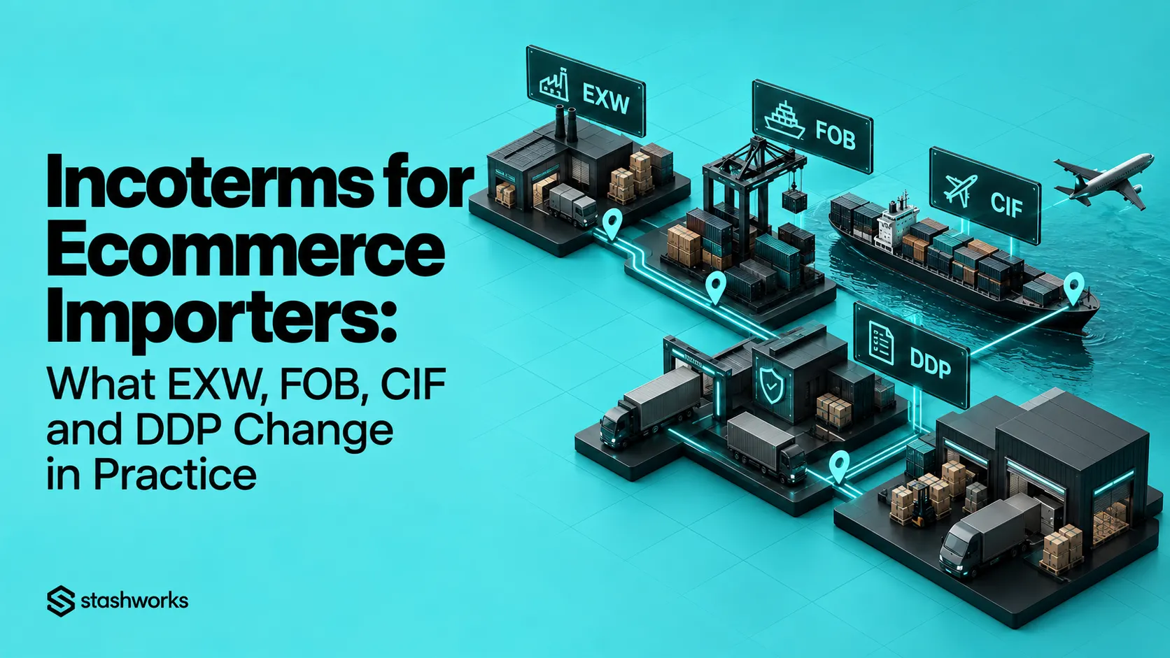 Incoterms for Ecommerce Importers: What EXW, FOB, CIF and DDP Change in Practice