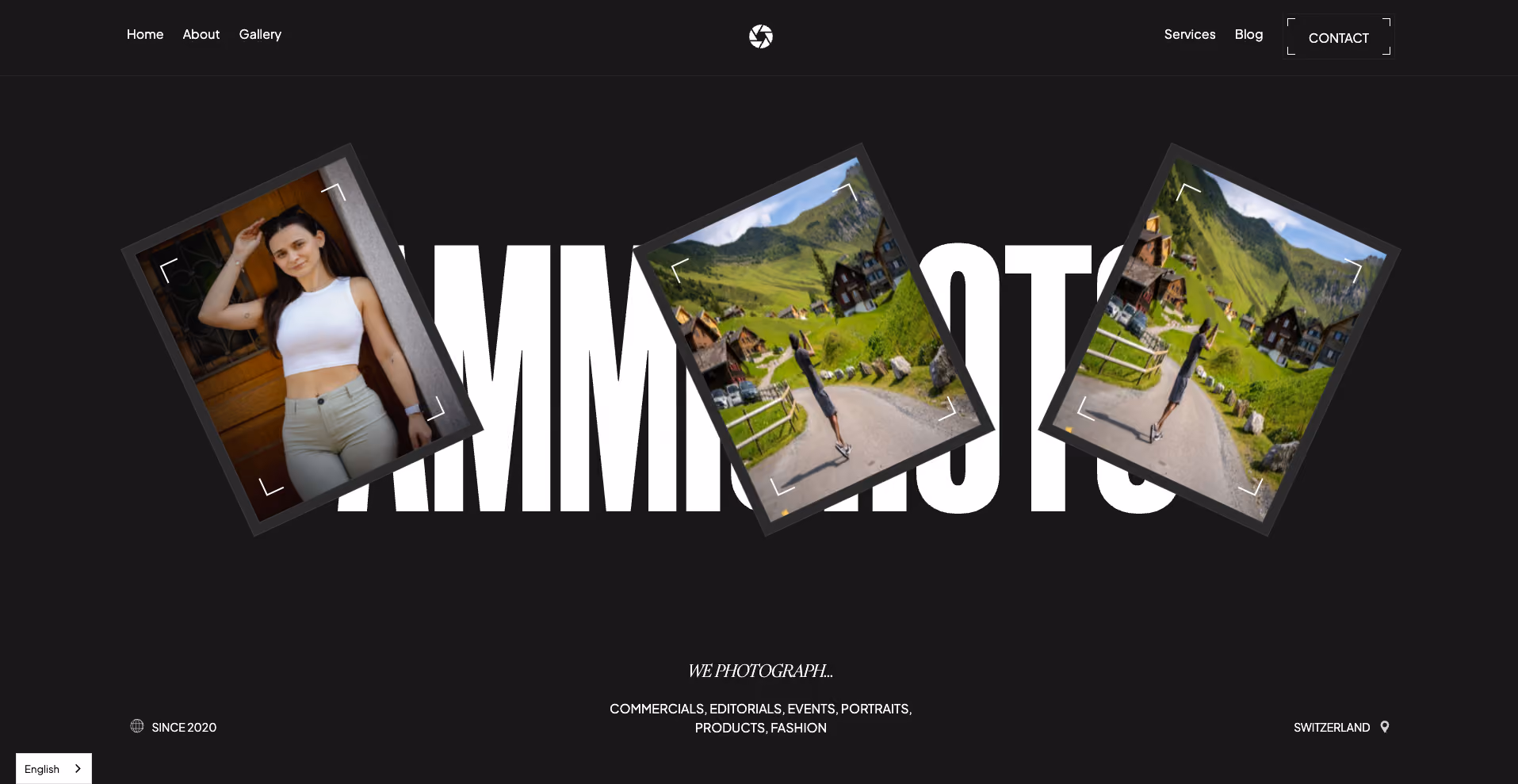 Ammishots photography portfolio website designed by DivMonk