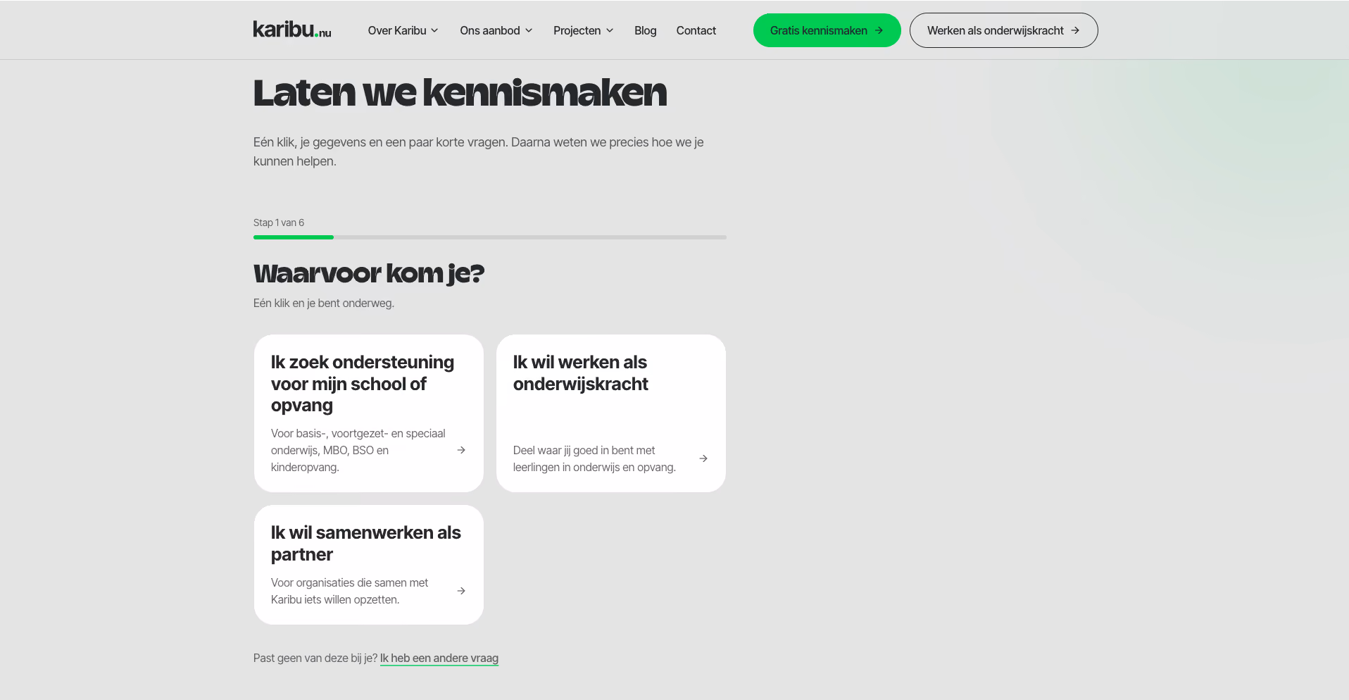 A second screenshot from the OpNest website showing more of the platform's interface