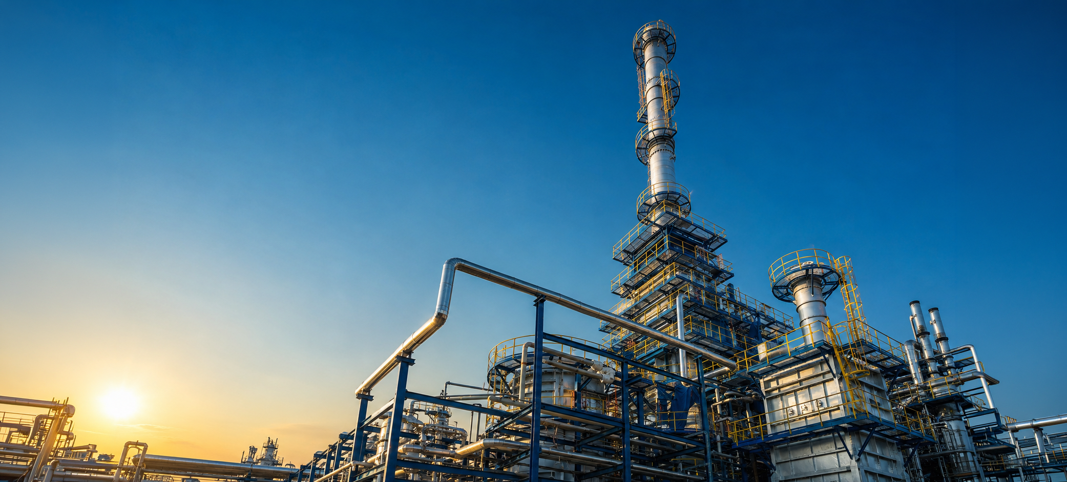 Wide view of a SPEC-engineered gas processing facility