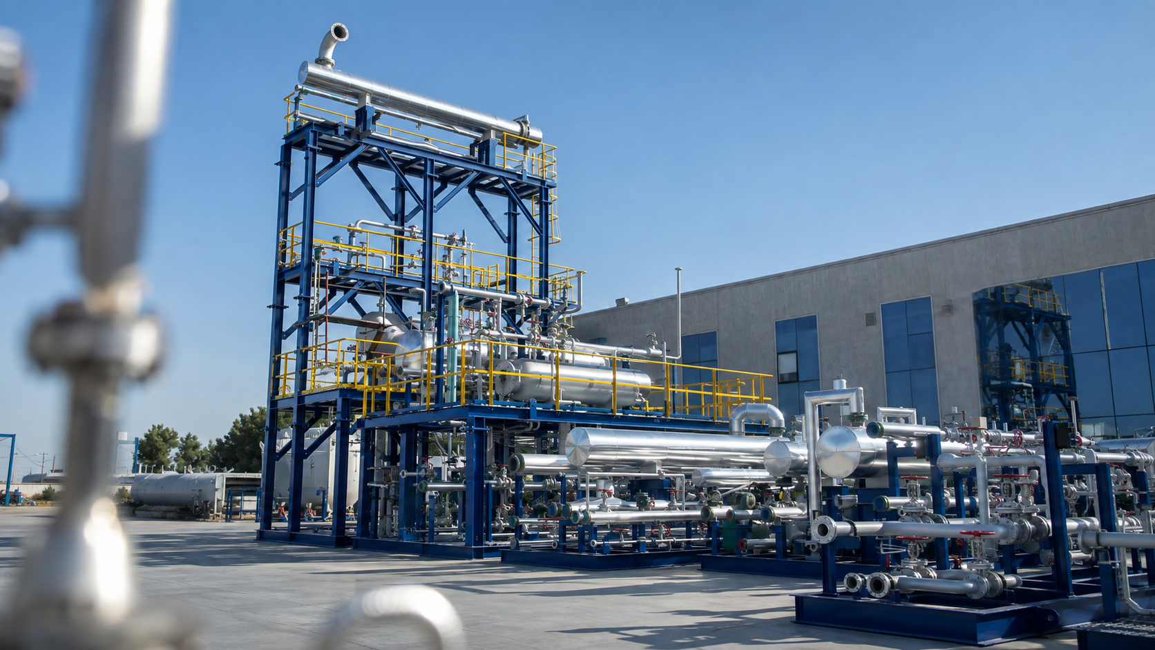 Modular process unit supplied by SPEC, assembled on site