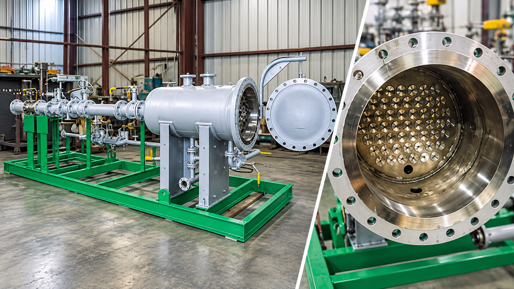 Fabricated pressure vessels in the yard at SPEC's Jebel Ali facility