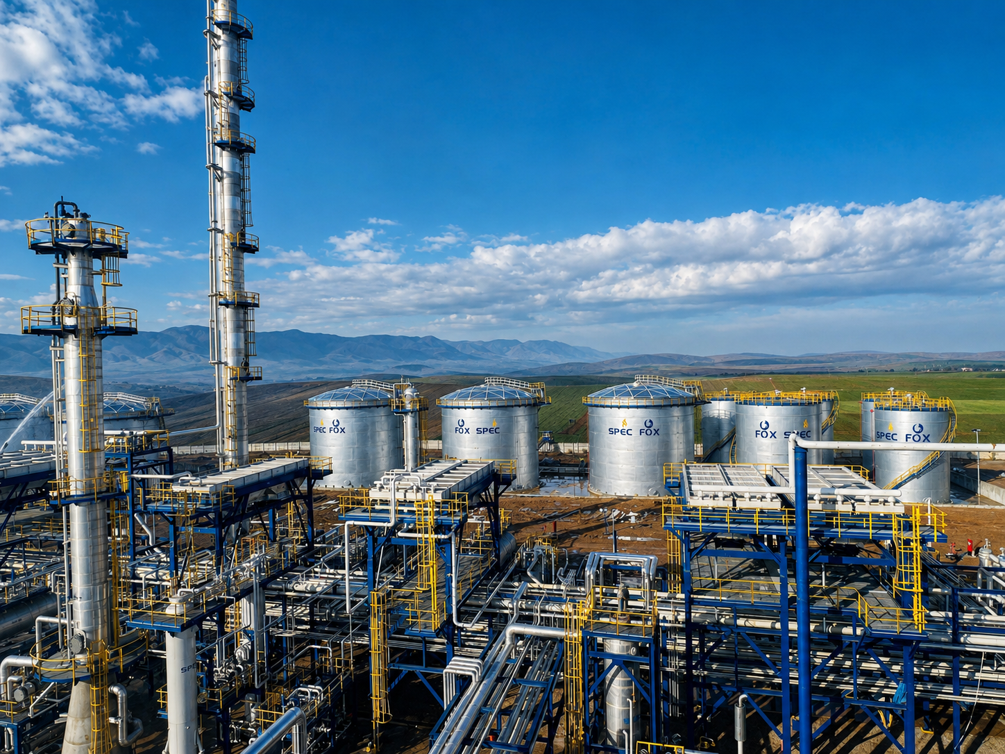 Gasoline production complex at Sulaymaniyah, Iraq
