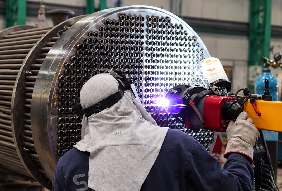 Horizontal separation vessels built in a SPEC facility