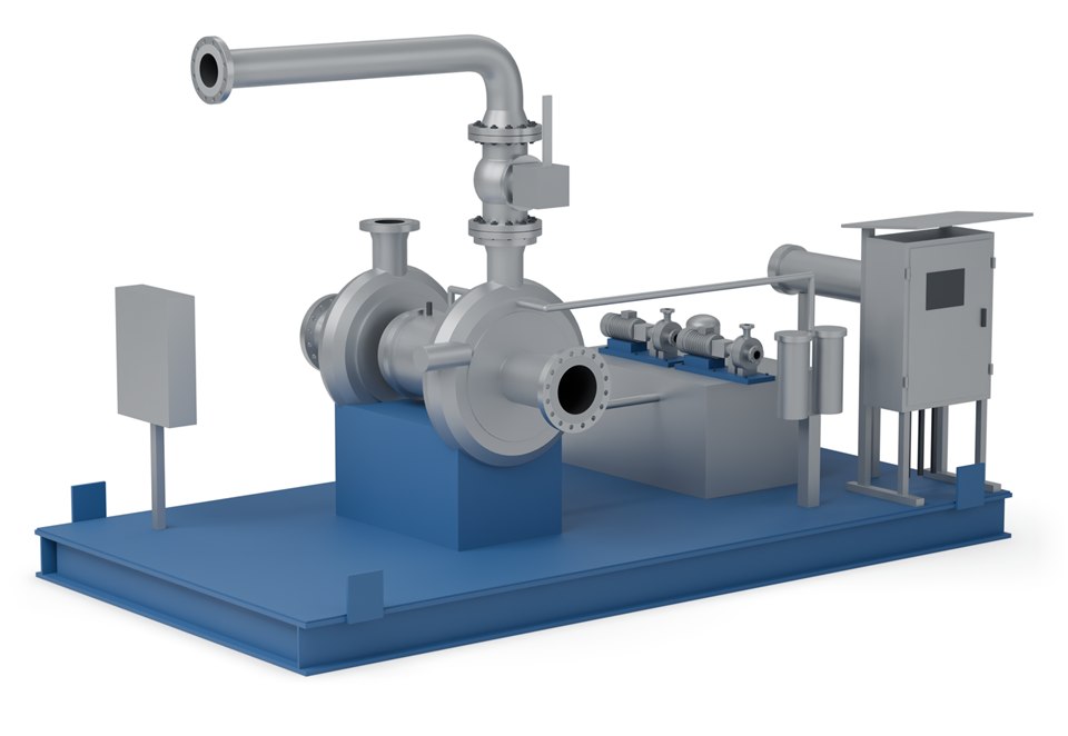 Turbo expander skid, illustration