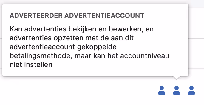 Toegang tot het advertentieaccount