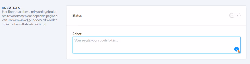 Robots.txt aanpassen in Lightspeed