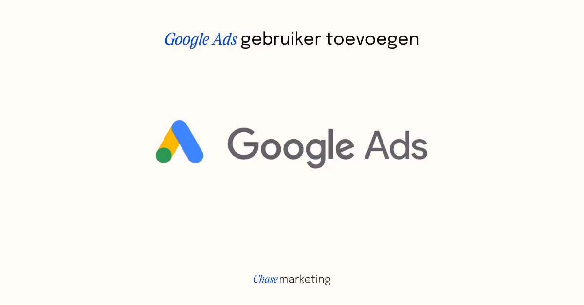 Google ads gebruiker toevoegen