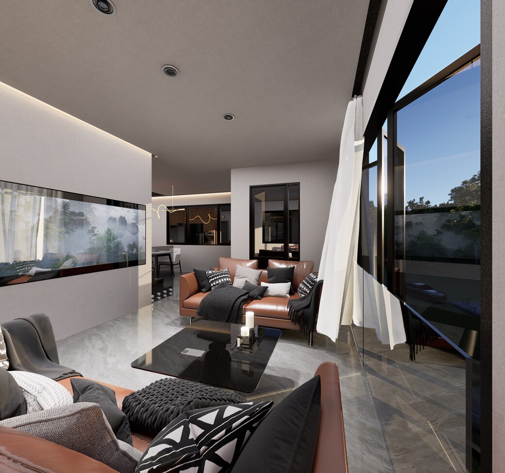 Artist's impression of the homes at 6 Woodward Avenue, Māngere Bridge.
