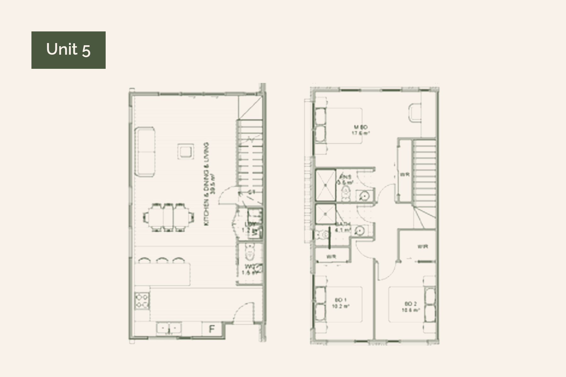 Floor plan for Unit 5, 9 Kesteven Avenue