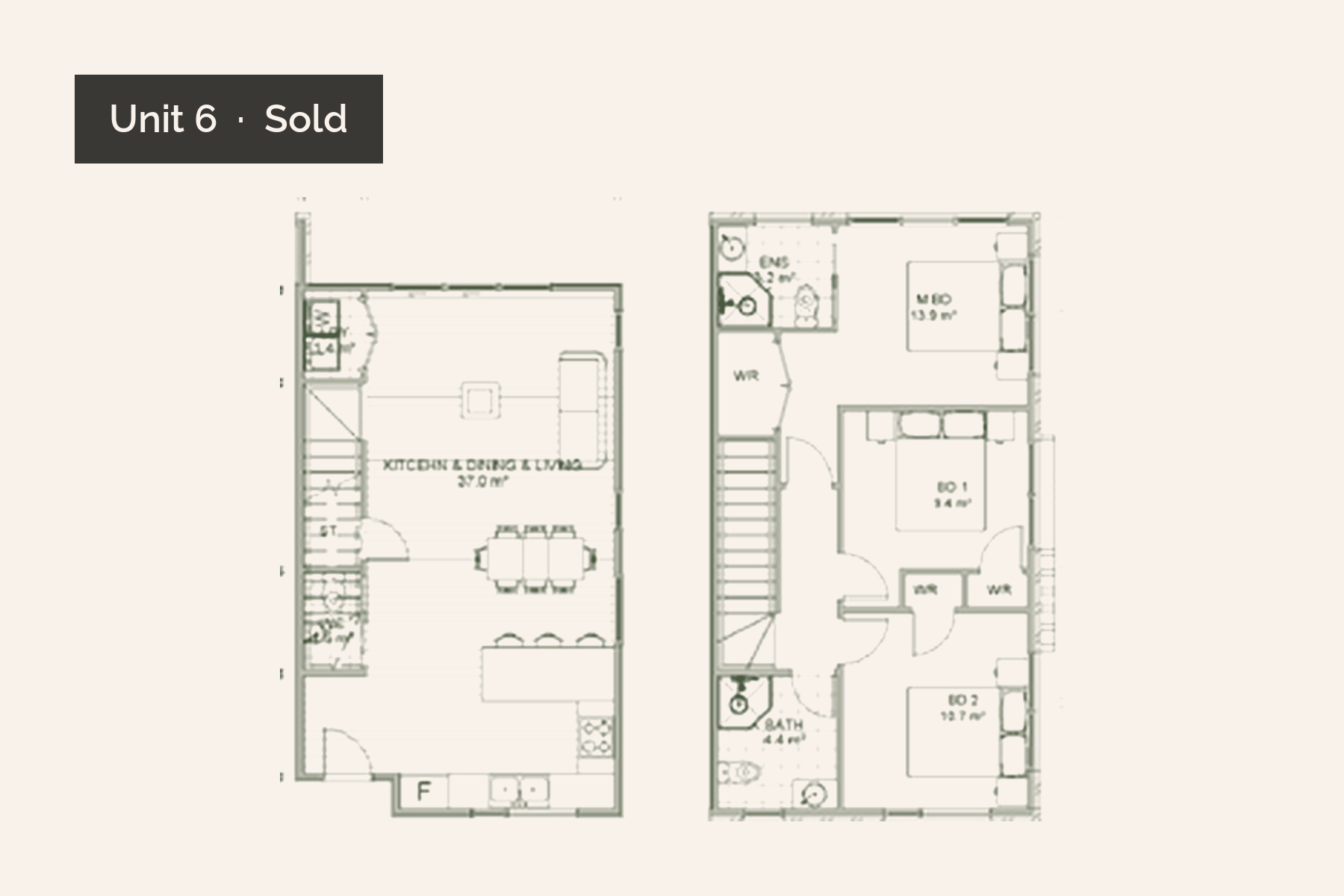 Floor plan for Unit 6, 9 Kesteven Avenue