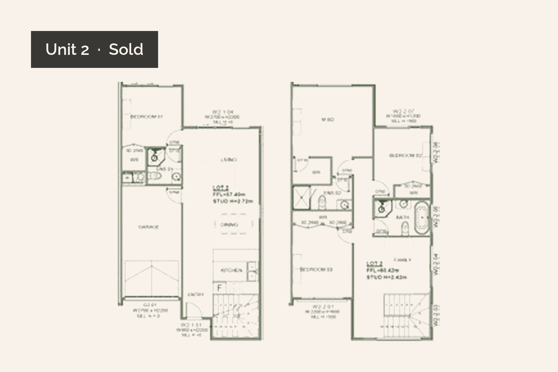 Floor plan for Unit 2, 12-14 Taupo Street