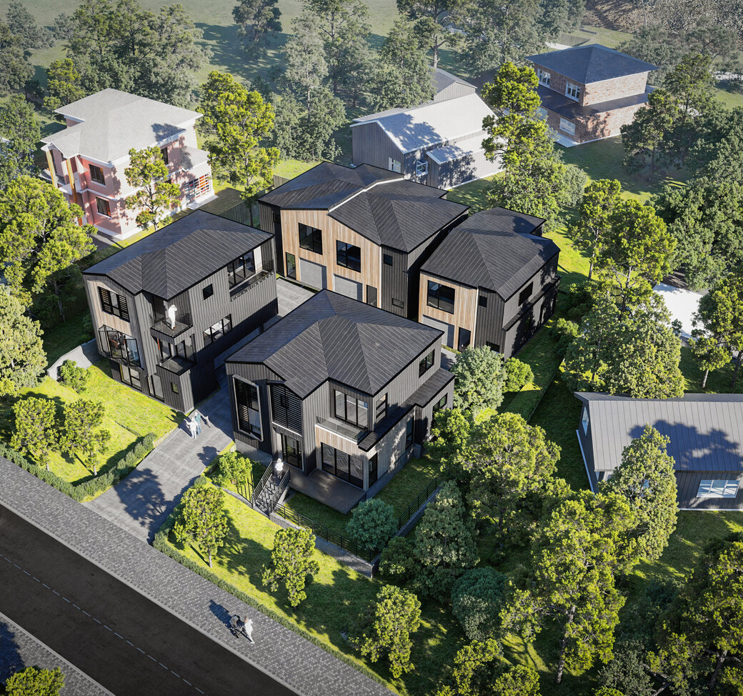 Artist's impression of the homes at 6 Woodward Avenue, Māngere Bridge.