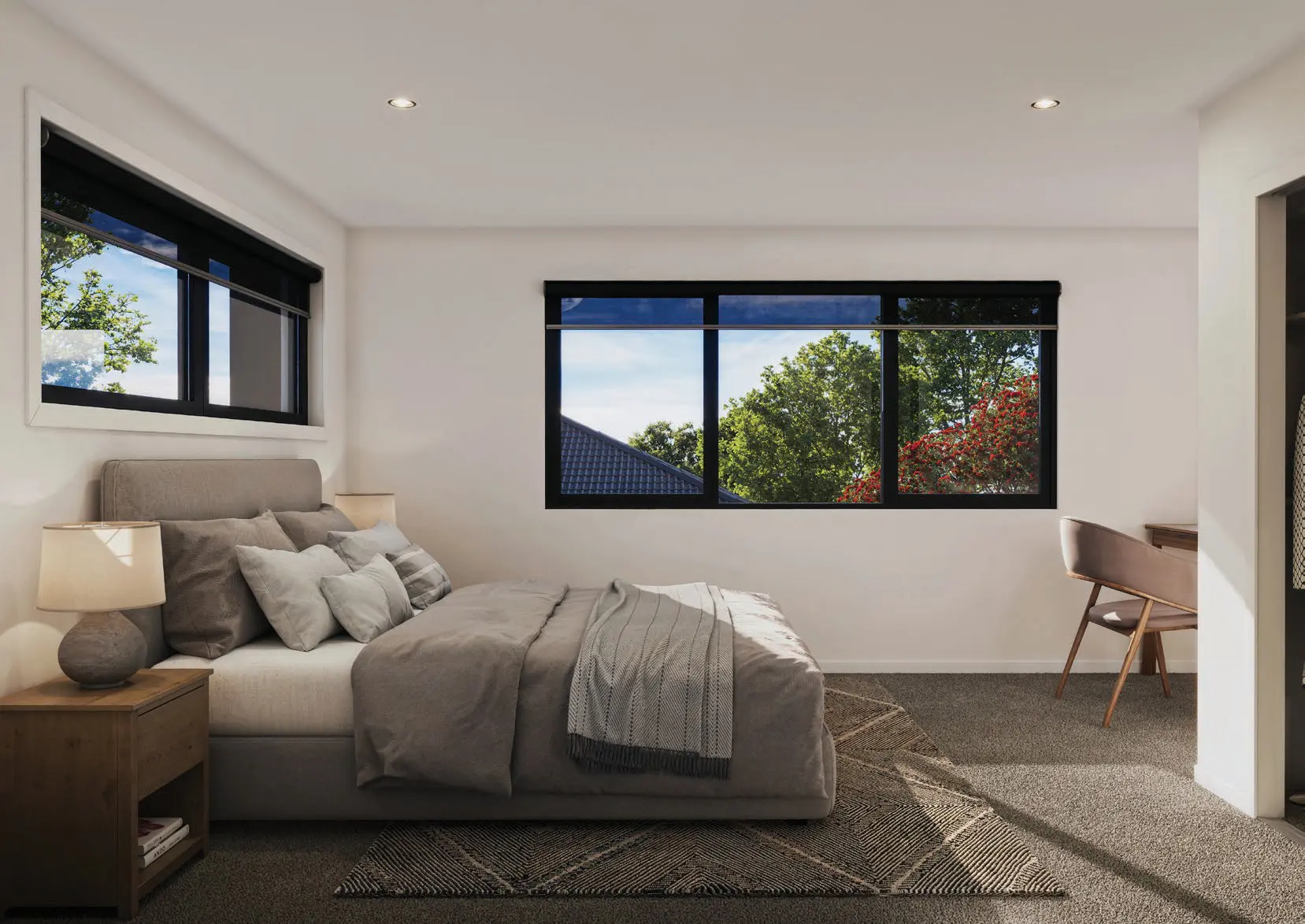 Second bedroom in an Eden Group home at 9 Kesteven Avenue, Glendowie.