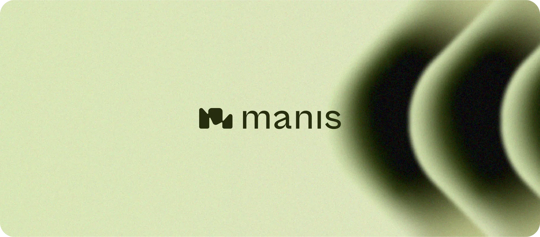 Achtergrond Manis met het logo van Manis