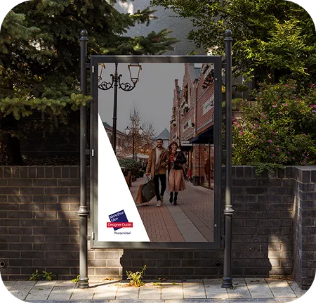 Geanimeerd bushokje McArthurGlen advertentie