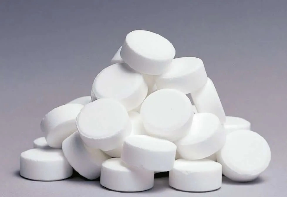 Zouttabletten voor een waterontharder