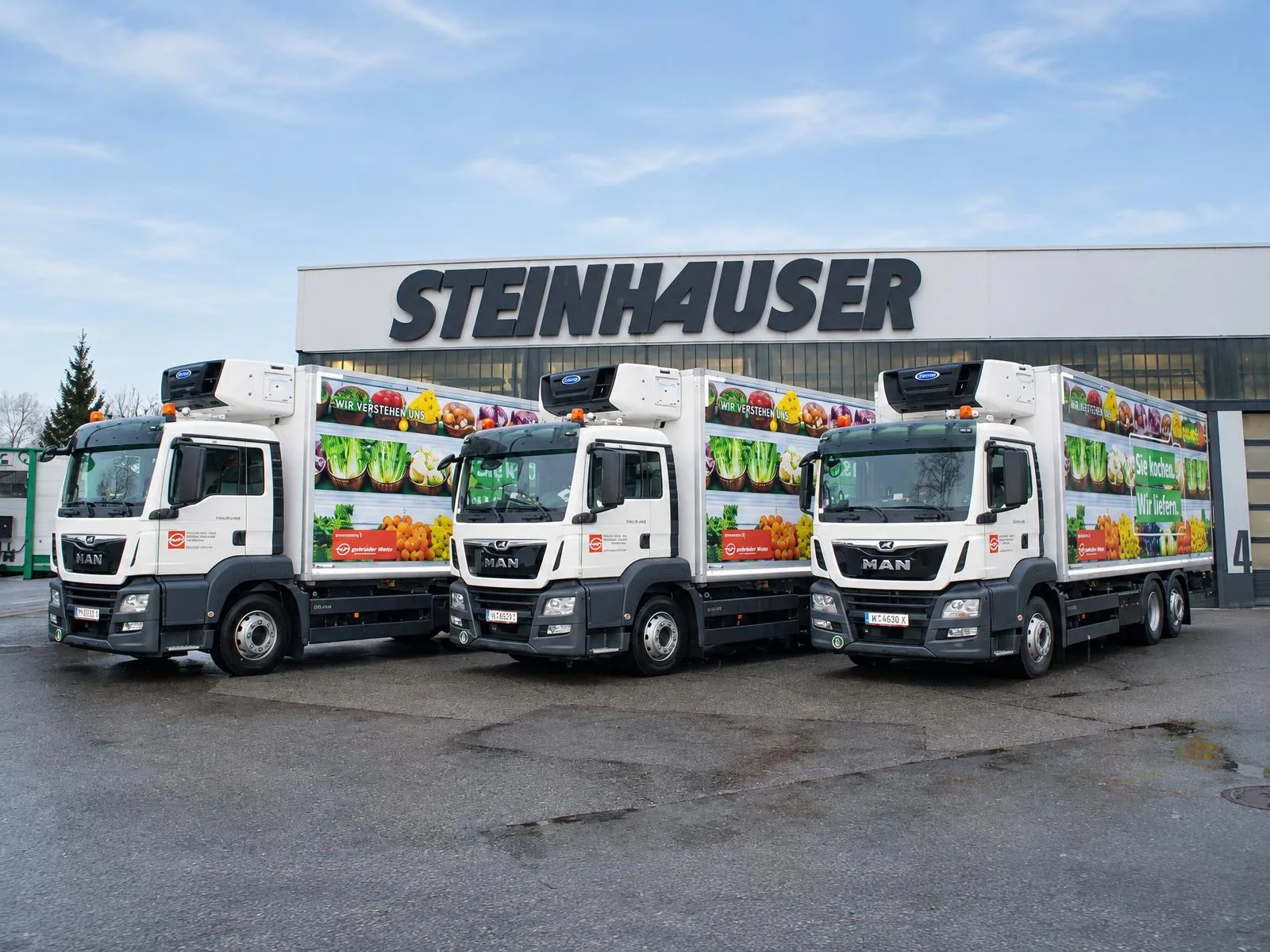 Kuehlfahrzeug von Steinhauser fuer die Tiefkuehllogistik