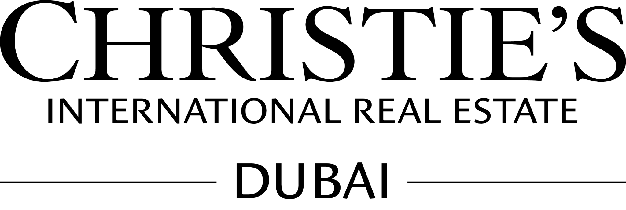 Black and white logo of Christie's, the auction house, showing the word 'CHRISTIE'S' in large capital serif letters followed by a small registered trademark symbol.