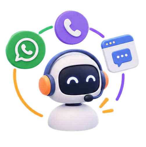 3D illustration of three colorful app icons hovering above a round purple platform: a green icon with 'TTS' and soundwave symbol, a purple icon with 'LLM' and brain symbol, and a yellow icon with 'STT' and microphone symbol being tapped by a hand.