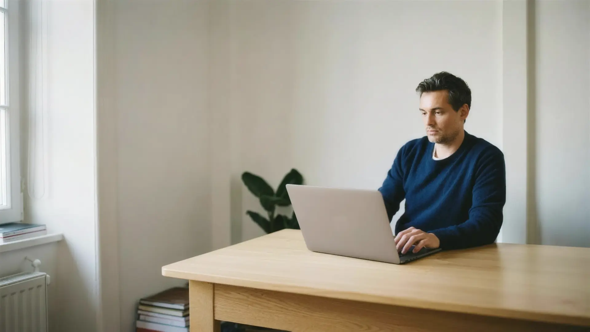 Recruiter sucht am Laptop in der TalentQuartier Datenbank nach Fachkräften