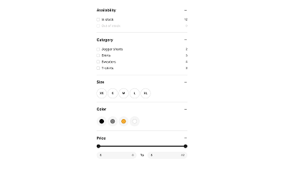Enhanced search and filtering