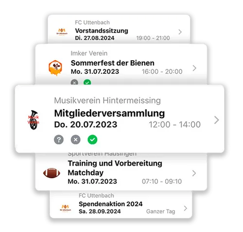 Terminübersicht
