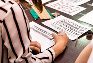 Brush calligraphy workshop at Cork & Canvas