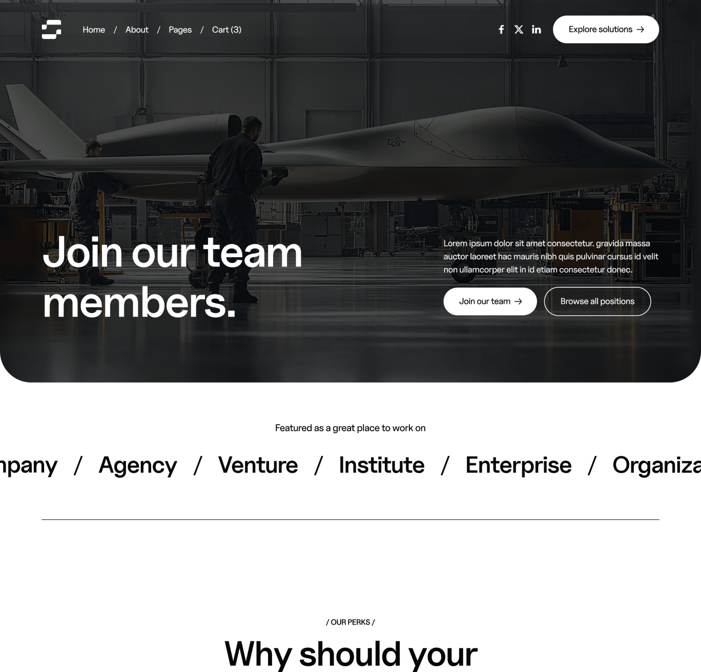 Neuralflow - Careers Hero Page - AI Solutions Webflow Template | BRIX Template
