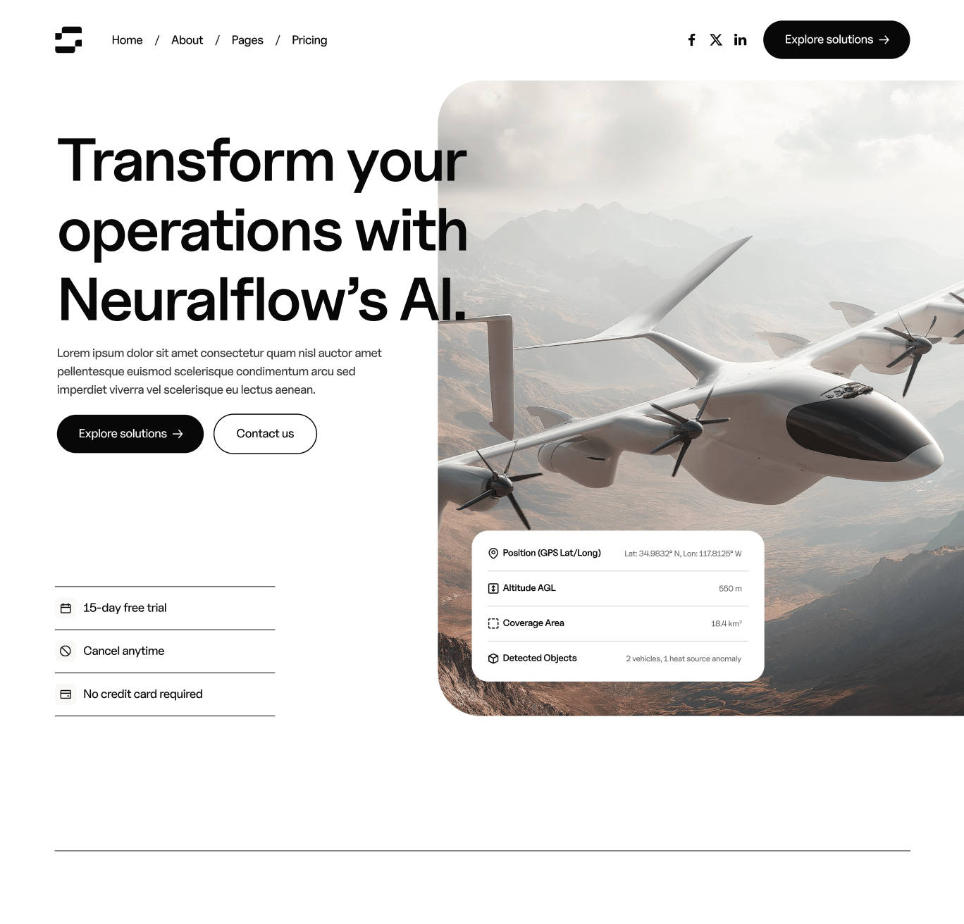 Neuralflow - Home V3 Hero Page - AI Solutions Webflow Template | BRIX Template
